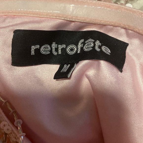 Retrofete light pink sequin dress - Picture 3 of 4